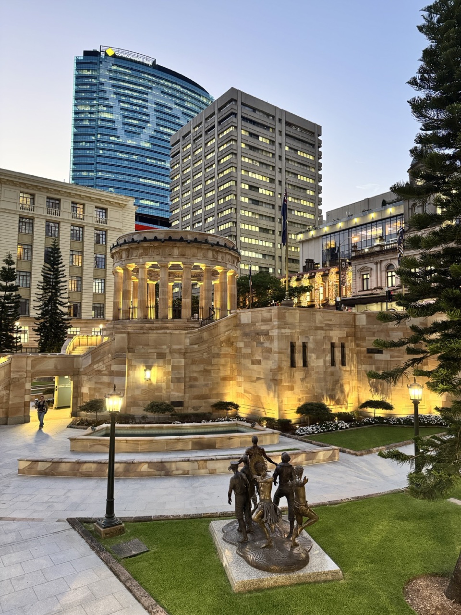 Scanning a Brisbane heritage precinct at dusk